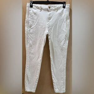 Joes Jean Charlie High Rise Ankle Skinnies with Braided Seams